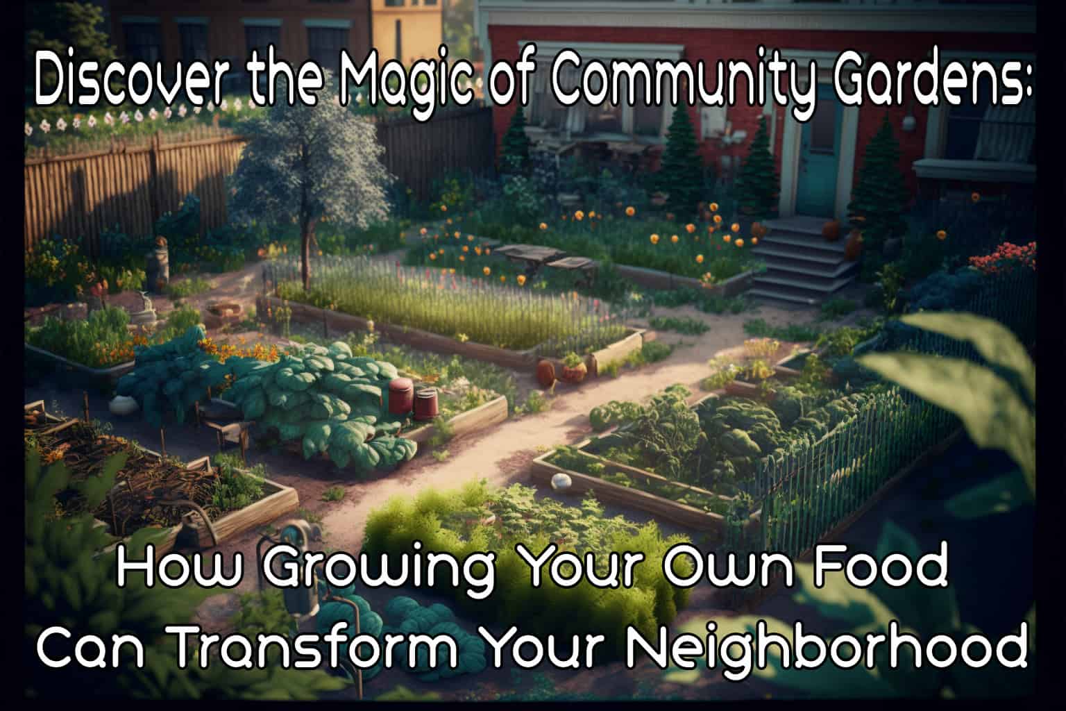 Discover the Magic of Community Gardens: How Growing Your Own Food Can ...
